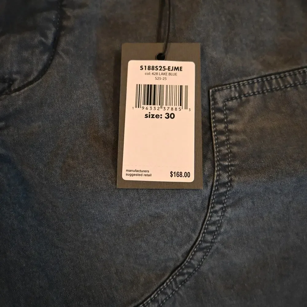 NWT: John Varvatos Lake Blue Shorts in a 30- $168 retail